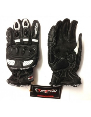 Guantes de moto de cuero de vaca negro para motociclistas, guantes de  invierno de Kevlar