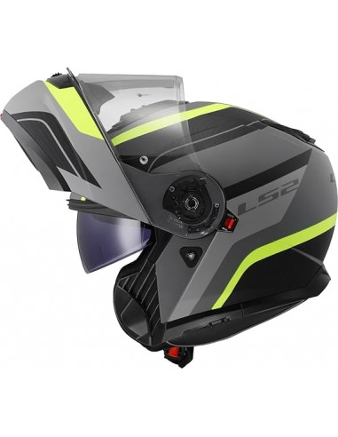 CASCO LS2 FF908 STROBE II 2206 MONZA NEGRO MATE / AMARILLO H-V