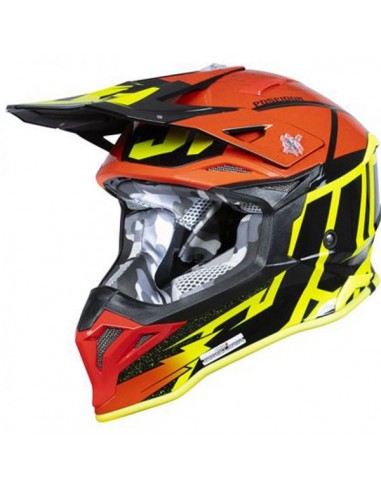 CASCO JUST1 J39 POSEIDON BLACK- YELLOW FLUO-RED